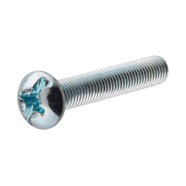 Hillman #10-24 x 1-1/4 in Slotted Round Machine Screw, Zinc Plated Steel, 10 PK 7692 - main